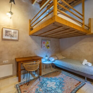 Bedroom 4 with double and single bed at Riad Casa Luna