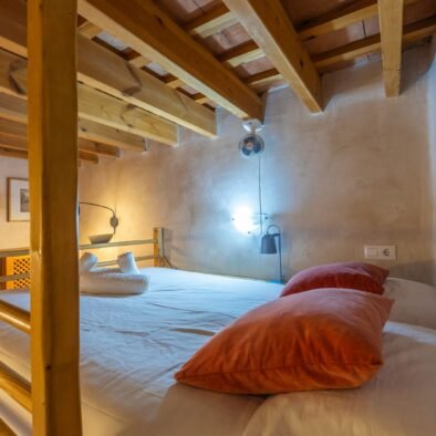 Double & single bed in bedroom 4 at Riad Casa Luna in Tarifa