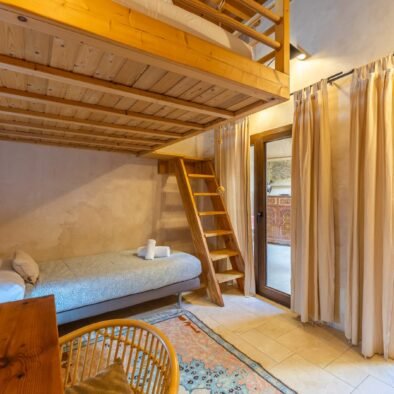 Bedroom 4 with patio access at Riad Casa Luna