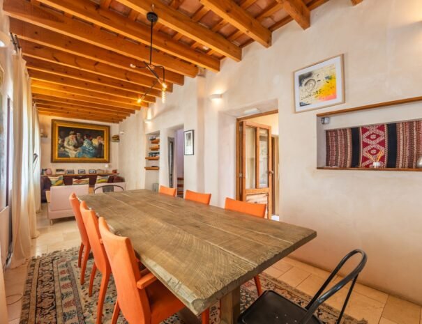Large group accommodation Tarifa Dining table at Riad Casa Luna in Tarifa