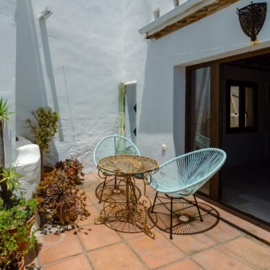 Private terrace outside the main bedroom at Riad Casa Luna