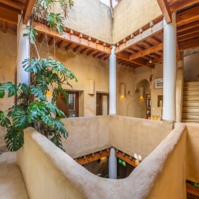 Open-air inner courtyard at Riad Casa Luna in Tarifa
