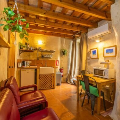 Living and dining area at Secret Patio in Tarifa