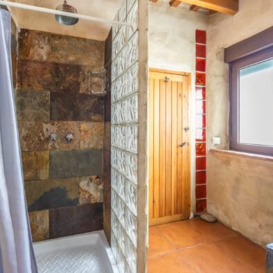 Walk-in shower at Night Wave Studio in Tarifa